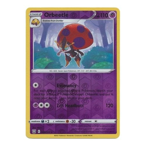 Battle Styles 065/163 Orbeetle (Reverse Holo)